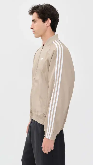 Adidas Classics Cotton Twill Track Top Khaki Three | Thumbnail 4 Adidas Classics Cotton Twill Track Top Khaki Three | Thumbnail 4