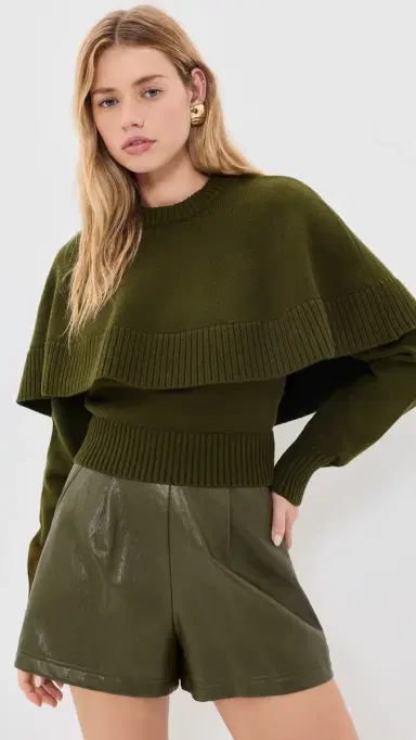 Ronny Kobo Evian Knit Top Olive | Thumbnail 2 Ronny Kobo Evian Knit Top Olive | Thumbnail 2