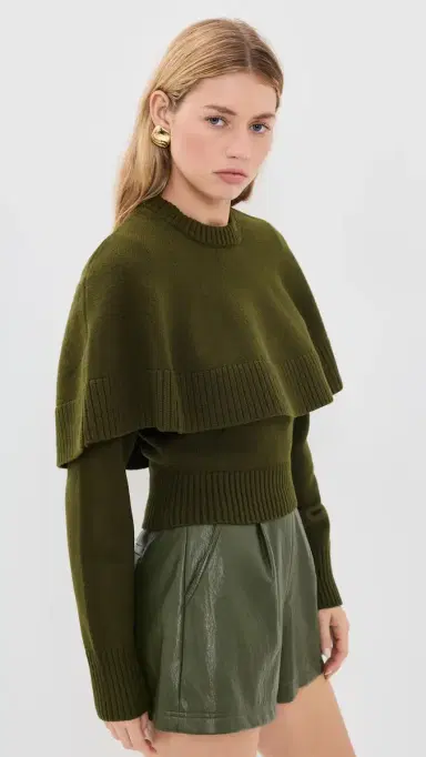 Ronny Kobo Evian Knit Top Olive | Thumbnail 4 Ronny Kobo Evian Knit Top Olive | Thumbnail 4