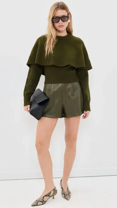 Ronny Kobo Evian Knit Top Olive | Thumbnail 5 Ronny Kobo Evian Knit Top Olive | Thumbnail 5
