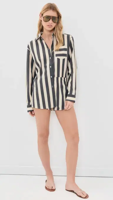 Solid & Striped The Lester Shorts Noir/Khaki tripe | Thumbnail 5 Solid & Striped The Lester Shorts Noir/Khaki tripe | Thumbnail 5