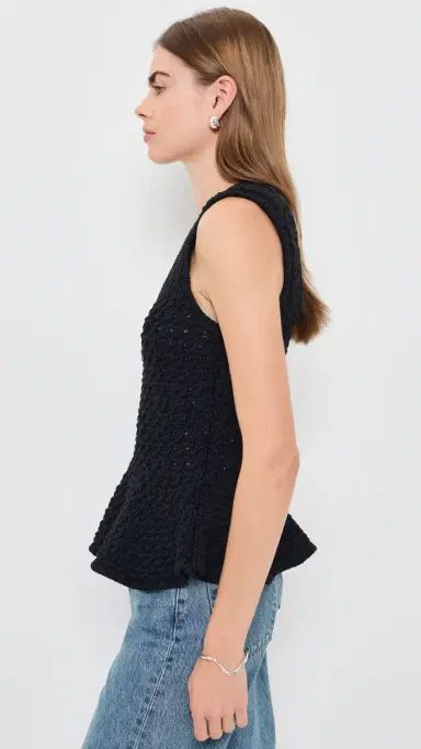 Pistola Anna Peplum Sweater Tank Black | Thumbnail 4 Pistola Anna Peplum Sweater Tank Black | Thumbnail 4