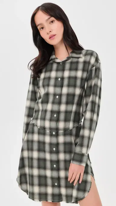 RE/DONE Agnes Dress Dark age Plaid | Thumbnail 2 RE/DONE Agnes Dress Dark age Plaid | Thumbnail 2