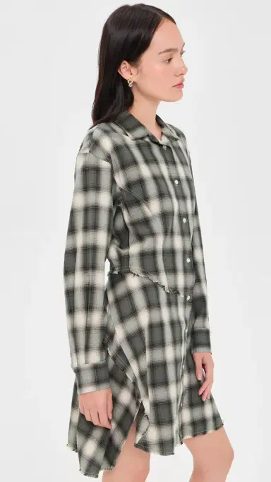 RE/DONE Agnes Dress Dark age Plaid | Thumbnail 4 RE/DONE Agnes Dress Dark age Plaid | Thumbnail 4