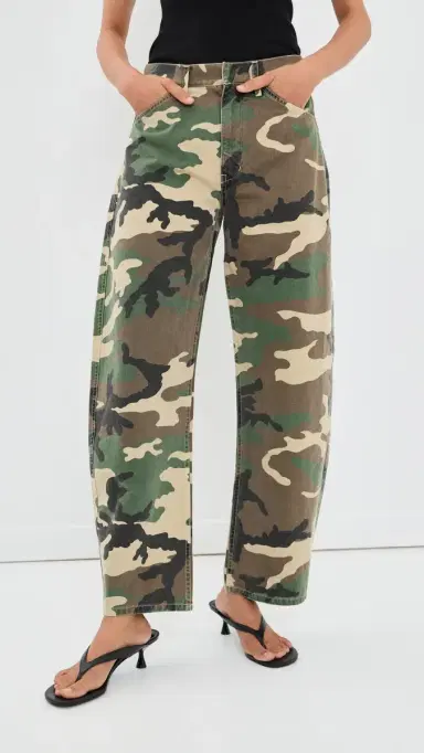 Nili Lotan Tribeca Pants Khaki Overdyed Camo | Thumbnail 2 Nili Lotan Tribeca Pants Khaki Overdyed Camo | Thumbnail 2