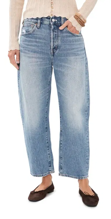 Madewell The Short Barrel-Leg Jeans Solstice Wash | Thumbnail 1 Madewell The Short Barrel-Leg Jeans Solstice Wash | Thumbnail 1