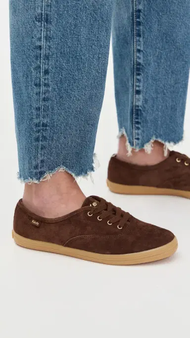 Keds Champion Luxe Suede Sneakers Chocolate | Thumbnail 3 Keds Champion Luxe Suede Sneakers Chocolate | Thumbnail 3