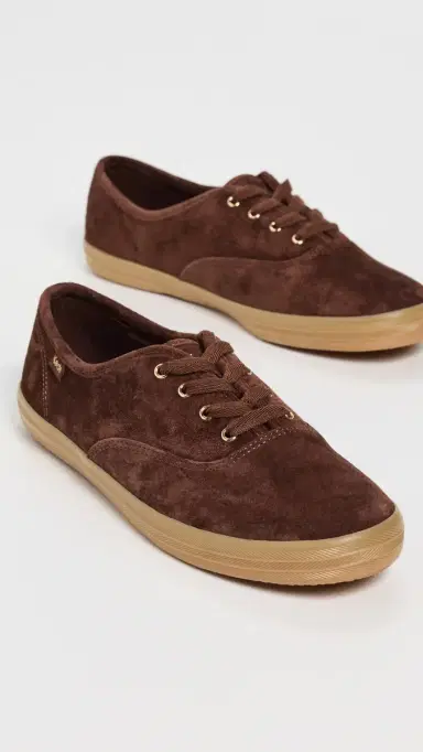 Keds Champion Luxe Suede Sneakers Chocolate | Thumbnail 5 Keds Champion Luxe Suede Sneakers Chocolate | Thumbnail 5