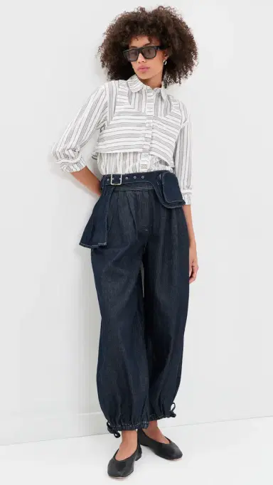 Damson Madder Mavi Balloon Jeans Indigo | Thumbnail 5 Damson Madder Mavi Balloon Jeans Indigo | Thumbnail 5