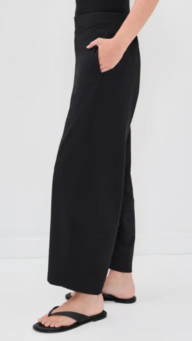 RIPLEY RADER Ponte Knit Barrel Pants Black | Thumbnail 4 RIPLEY RADER Ponte Knit Barrel Pants Black | Thumbnail 4