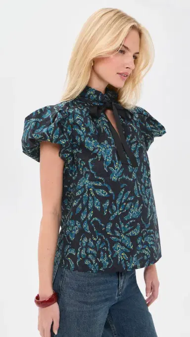 Ulla Johnson Estela Short Sleeve Cotton Top | Thumbnail 4 Ulla Johnson Estela Short Sleeve Cotton Top | Thumbnail 4