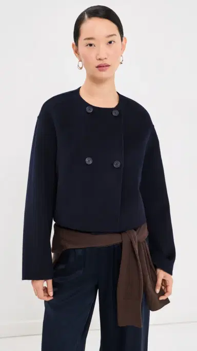 Sablyn Floren Cropped Double Breasted Jacket idnight Navy | Thumbnail 2 Sablyn Floren Cropped Double Breasted Jacket idnight Navy | Thumbnail 2
