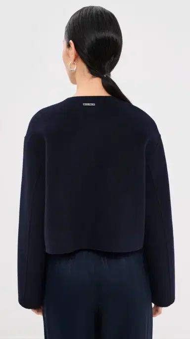 Sablyn Floren Cropped Double Breasted Jacket idnight Navy | Thumbnail 3 Sablyn Floren Cropped Double Breasted Jacket idnight Navy | Thumbnail 3