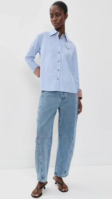Baum und Pferdgarten Melinda Button Down Light Blue Stripe | Thumbnail 5 Baum und Pferdgarten Melinda Button Down Light Blue Stripe | Thumbnail 5