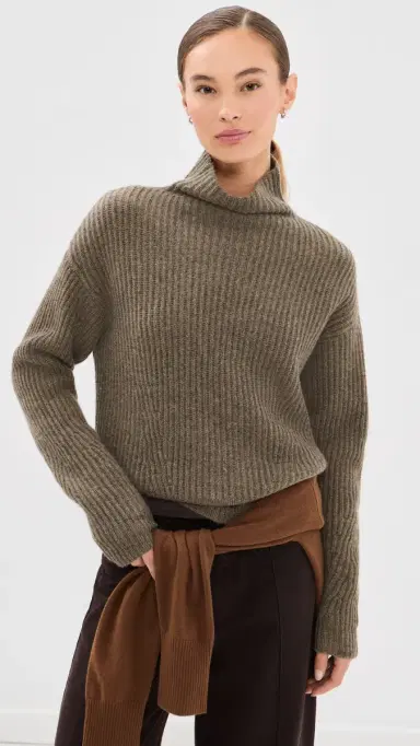 Le Kasha Verbier Cashmere Sweater Olive | Thumbnail 2 Le Kasha Verbier Cashmere Sweater Olive | Thumbnail 2