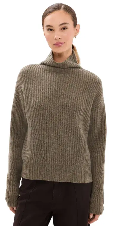 Le Kasha Verbier Cashmere Sweater Olive | Thumbnail 1 Le Kasha Verbier Cashmere Sweater Olive | Thumbnail 1