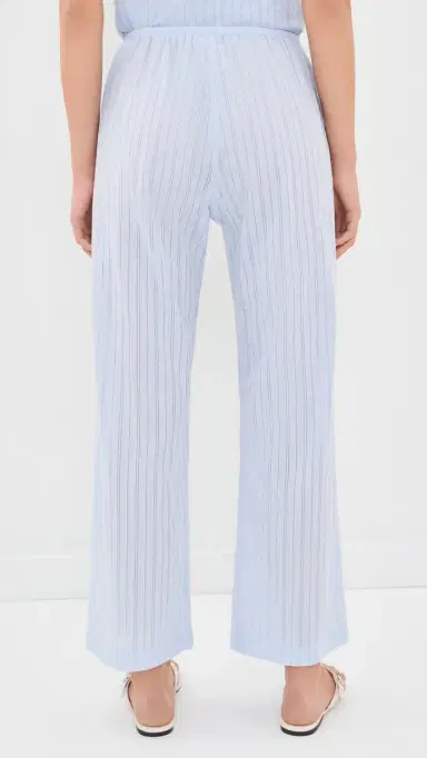 DONNI. The Eyelet Pop imple Crop Pants Cloud | Thumbnail 3 DONNI. The Eyelet Pop imple Crop Pants Cloud | Thumbnail 3