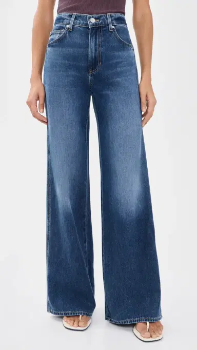 Veronica Beard Jean Kasey Wide Leg Jeans Bright Blue | Thumbnail 2 Veronica Beard Jean Kasey Wide Leg Jeans Bright Blue | Thumbnail 2
