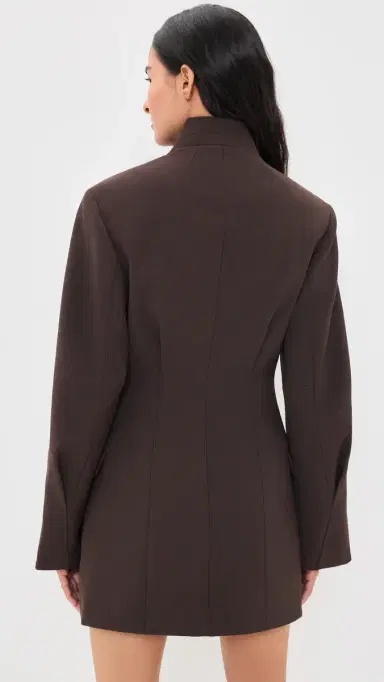 SIR. Astrine Tailored Mini Dress Coffee | Thumbnail 3 SIR. Astrine Tailored Mini Dress Coffee | Thumbnail 3