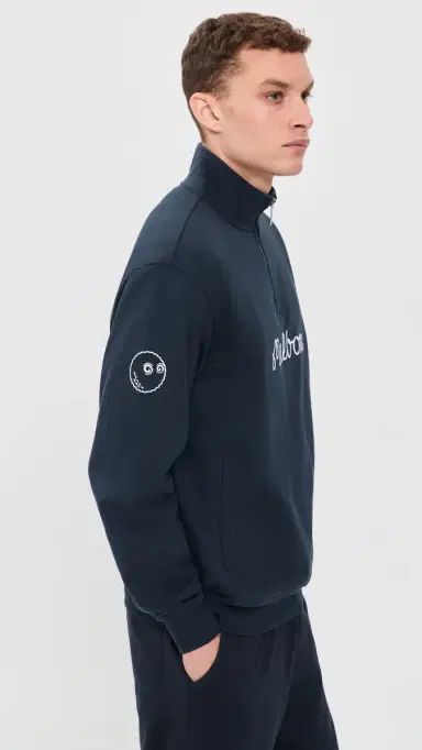 Malbon Collegiate Sweatshirt Navy | Thumbnail 4 Malbon Collegiate Sweatshirt Navy | Thumbnail 4