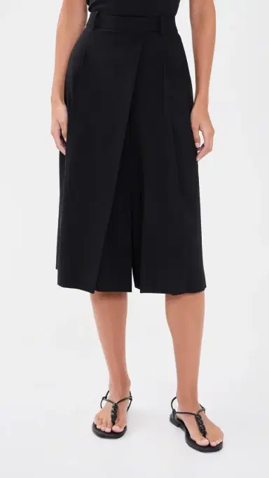Theory Front Wrap Pants Black | Thumbnail 2 Theory Front Wrap Pants Black | Thumbnail 2