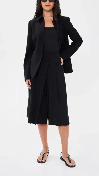 Theory Front Wrap Pants Black | Thumbnail 5 Theory Front Wrap Pants Black | Thumbnail 5