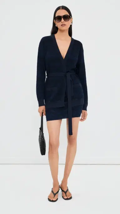 Missoni Cardigan Solid Navy Blue | Thumbnail 5 Missoni Cardigan Solid Navy Blue | Thumbnail 5