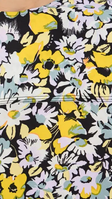 Marni Pop Flowers Mini Dress Maize | Thumbnail 6 Marni Pop Flowers Mini Dress Maize | Thumbnail 6