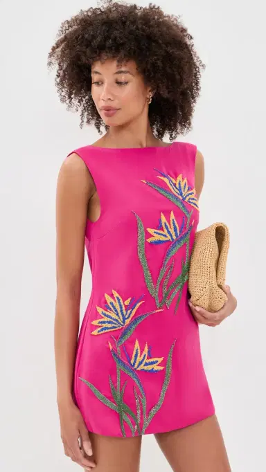 Yellow the Label Bird of Paradise Dress Fuchsia | Thumbnail 2 Yellow the Label Bird of Paradise Dress Fuchsia | Thumbnail 2