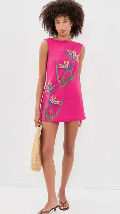 Yellow the Label Bird of Paradise Dress Fuchsia | Thumbnail 5 Yellow the Label Bird of Paradise Dress Fuchsia | Thumbnail 5