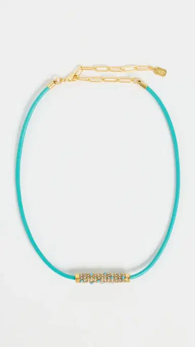Elizabeth Cole Vivi Necklace Turquoise One Size | Thumbnail 2 Elizabeth Cole Vivi Necklace Turquoise One Size | Thumbnail 2