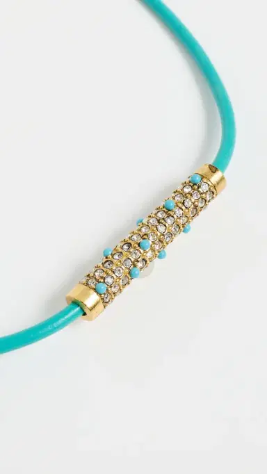 Elizabeth Cole Vivi Necklace Turquoise One Size | Thumbnail 4 Elizabeth Cole Vivi Necklace Turquoise One Size | Thumbnail 4
