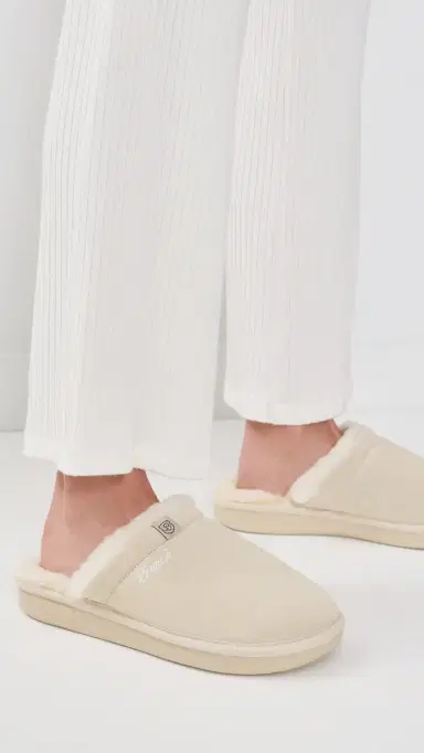 Brunch Essential Suede Shearling Slippers Beige | Thumbnail 3 Brunch Essential Suede Shearling Slippers Beige | Thumbnail 3
