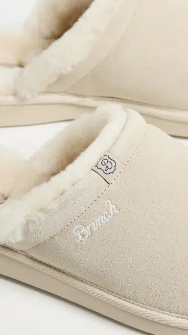 Brunch Essential Suede Shearling Slippers Beige | Thumbnail 6 Brunch Essential Suede Shearling Slippers Beige | Thumbnail 6