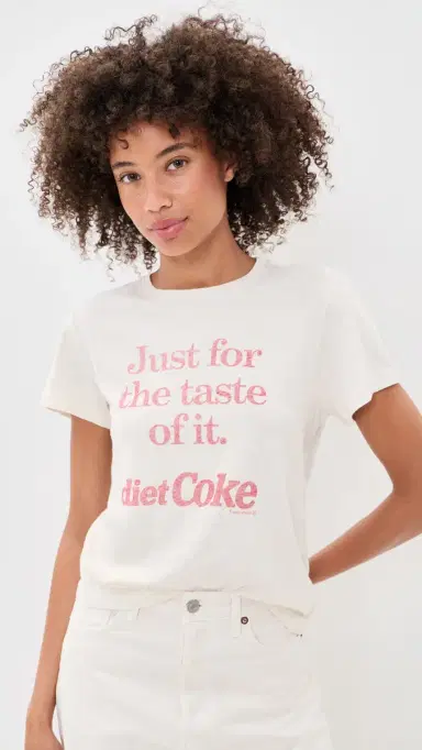 RE/DONE Classic Tee Diet Coke Vintage White | Thumbnail 2 RE/DONE Classic Tee Diet Coke Vintage White | Thumbnail 2