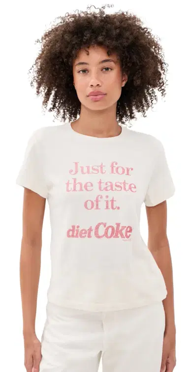 RE/DONE Classic Tee Diet Coke Vintage White | Thumbnail 1 RE/DONE Classic Tee Diet Coke Vintage White | Thumbnail 1