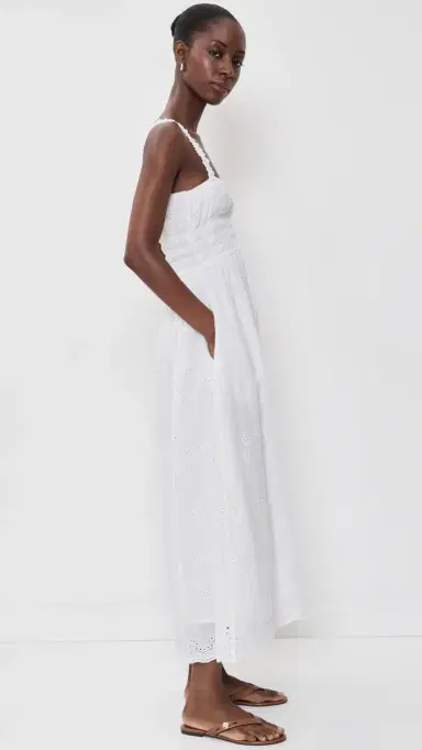 La Maregold June Midi Dress Cloud White Voile hiftly | Thumbnail 4 La Maregold June Midi Dress Cloud White Voile hiftly | Thumbnail 4