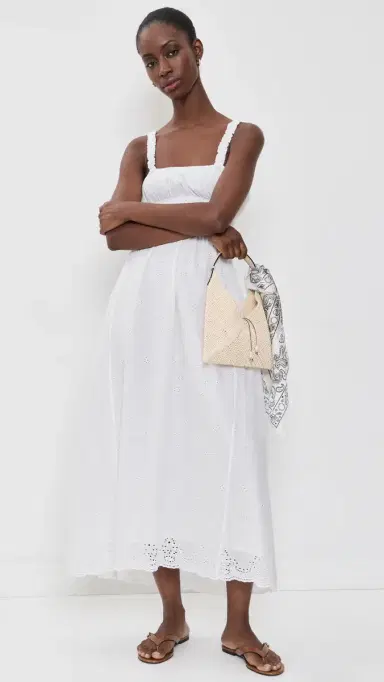 La Maregold June Midi Dress Cloud White Voile hiftly | Thumbnail 5 La Maregold June Midi Dress Cloud White Voile hiftly | Thumbnail 5