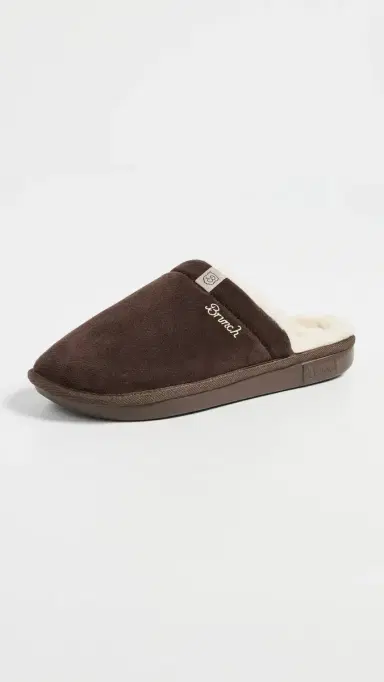 Brunch Essential Suede Shearling Slippers Brown | Thumbnail 2 Brunch Essential Suede Shearling Slippers Brown | Thumbnail 2