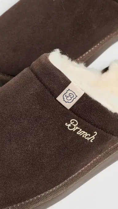 Brunch Essential Suede Shearling Slippers Brown | Thumbnail 6 Brunch Essential Suede Shearling Slippers Brown | Thumbnail 6