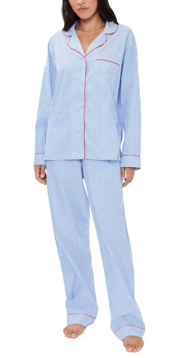 Classic Cotton Poplin Pajama et French tripe Classic Cotton Poplin Pajama et French tripe