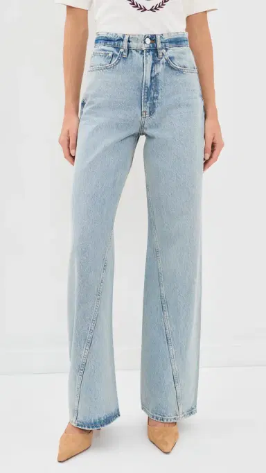 ANINE BING Brie Jeans Reservoir Blue | Thumbnail 2 ANINE BING Brie Jeans Reservoir Blue | Thumbnail 2