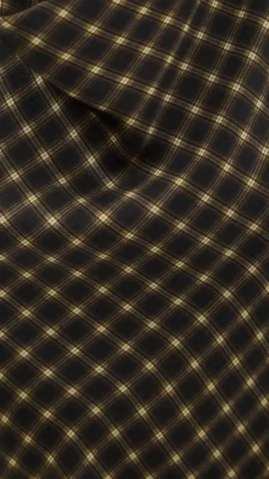 Vince Ombre Plaid ilk Blouse Black/Camel | Thumbnail 6 Vince Ombre Plaid ilk Blouse Black/Camel | Thumbnail 6