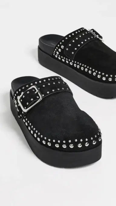 Free People Cayatana Suede Studded Mules Black Suede | Thumbnail 5 Free People Cayatana Suede Studded Mules Black Suede | Thumbnail 5