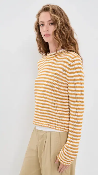 La Ligne Fine Line Mini arina Sweater Butterscotch/ | Thumbnail 4 La Ligne Fine Line Mini arina Sweater Butterscotch/ | Thumbnail 4