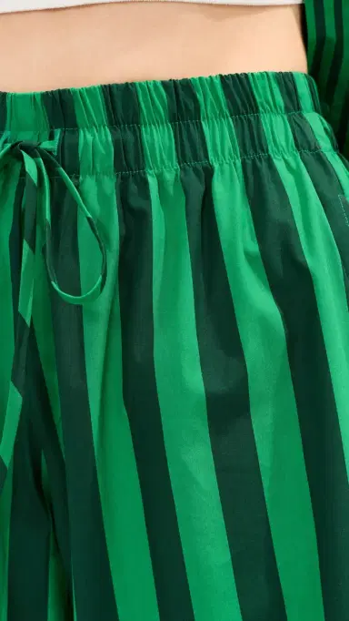 LE BOP Marcella Barrel Pants Green/Dark Green tripe | Thumbnail 6 LE BOP Marcella Barrel Pants Green/Dark Green tripe | Thumbnail 6