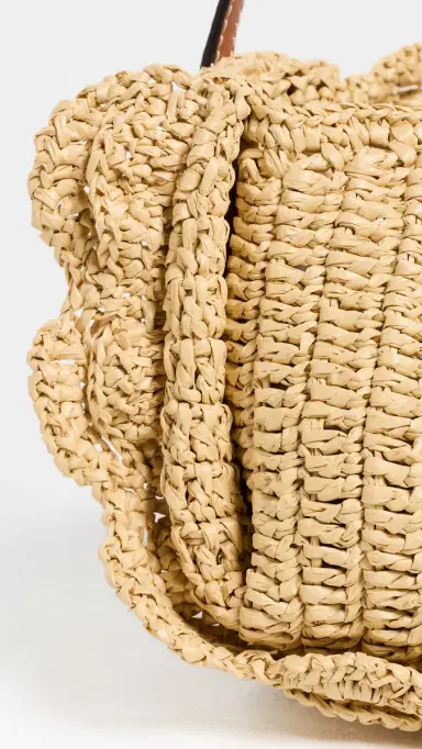 Ulla Johnson Marina Raffia Scallop Shoulder Bag Natural One Size | Thumbnail 5 Ulla Johnson Marina Raffia Scallop Shoulder Bag Natural One Size | Thumbnail 5