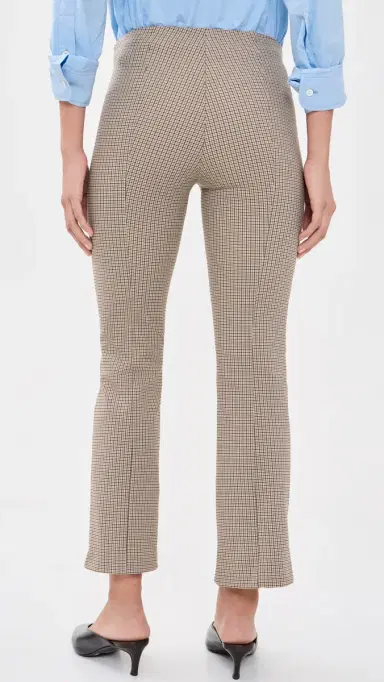 Vince Niki Mid Rise Plaid Crop Flare Trousers | Thumbnail 3 Vince Niki Mid Rise Plaid Crop Flare Trousers | Thumbnail 3