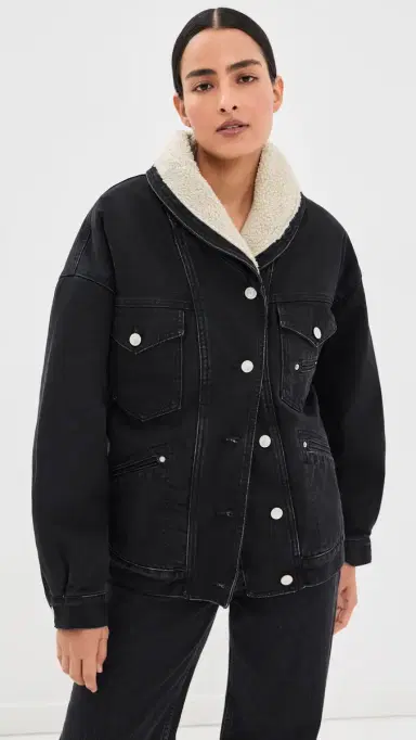 Isabel Marant Pimia Jacket Faded Black | Thumbnail 2 Isabel Marant Pimia Jacket Faded Black | Thumbnail 2