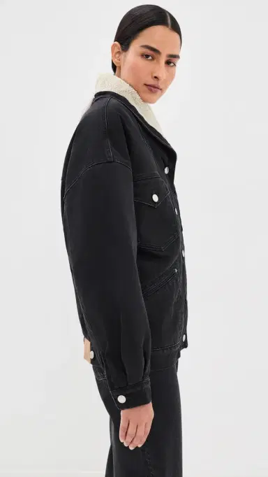 Isabel Marant Pimia Jacket Faded Black | Thumbnail 4 Isabel Marant Pimia Jacket Faded Black | Thumbnail 4
